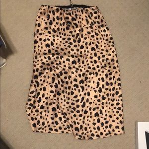 ZAFUL leopard slip skirt